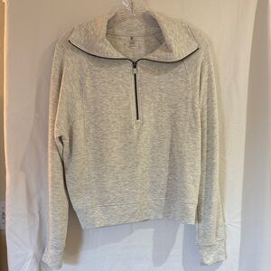 Danskin Heather Gray Half-Zip Pullover